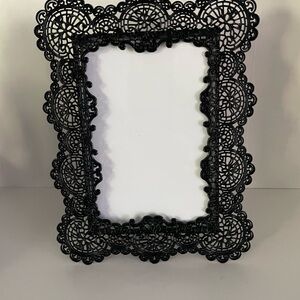 Black Lace Photo Frame - Metal